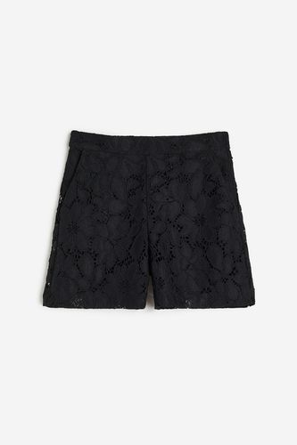 Shorts aus Spitze Schwarz in Größe 44. Farbe: - H&M - Modalova