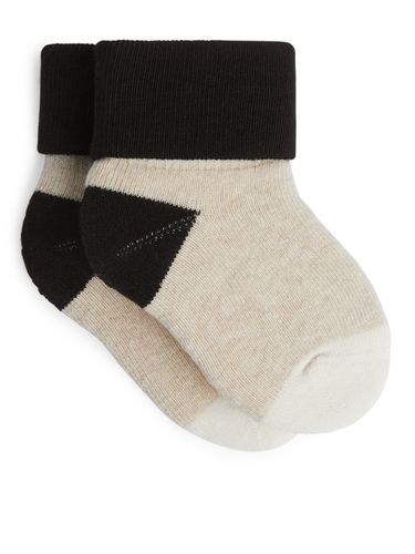 Frottee-Socken Schwarz/Beige in Größe 10/12. Farbe: - Arket - Modalova