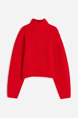 Gerippter Pullover mit Turtleneck Rot in Größe S. Farbe: - H&M - Modalova
