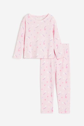 Bedruckter Jerseypyjama Hellrosa/Sterne, Pyjamas in Größe 92. Farbe: - H&M - Modalova