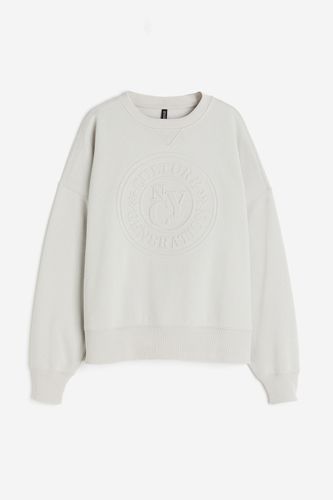 Oversized Sweatshirt mit Motiv Hellgrau/NYC, Tops in Größe XS. Farbe: - H&M - Modalova