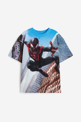 T-Shirt mit Print Blau/Spiderman, T-Shirts & Tops in Größe 110/116. Farbe: - H&M - Modalova