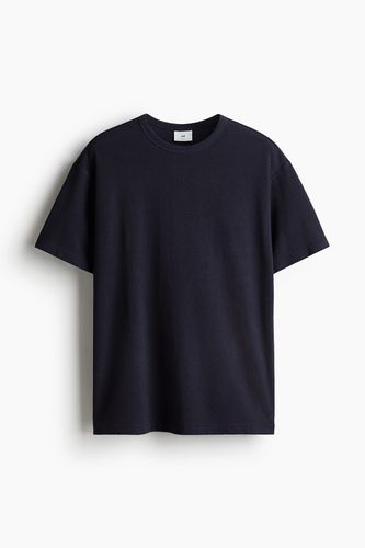 T-Shirt in Loose Fit Marineblau Größe XS. Farbe: - H&M - Modalova