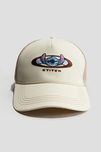 Trucker-Cap mit Motiv Hellbeige/Lilo & Stitch, Caps in Größe 158/170. Farbe: Light beige/lilo stitch - H&M - Modalova