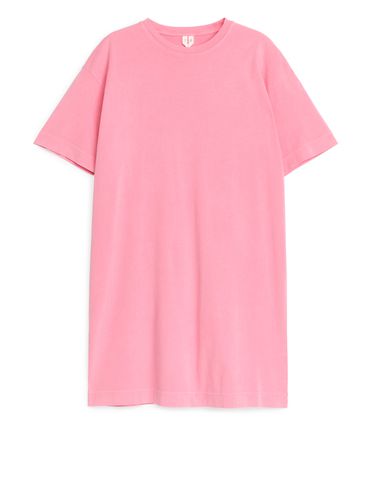 Oversize-T-Shirt-Kleid Rosa/Stückfärbung, Alltagskleider in Größe XXS. Farbe: - Arket - Modalova