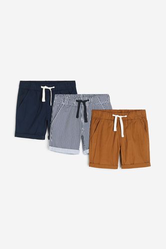 Er-Pack Baumwollshorts Marineblau/Gestreift in Größe 128. Farbe: - H&M - Modalova