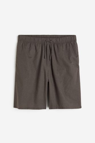 Shorts aus Leinenmix Relaxed Fit Dunkelgrau in Größe XS. Farbe: - H&M - Modalova