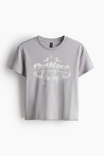T-Shirt mit Print Hellgrau/Outkast in Größe XS. Farbe: - H&M - Modalova