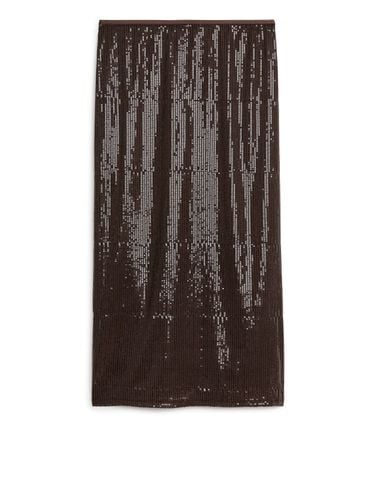 Paillettenrock Dunkelbraun, Röcke in Größe XS. Farbe: - Arket - Modalova