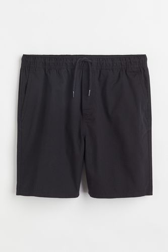 Baumwollshorts Regular Fit Schwarz in Größe L. Farbe: - H&M - Modalova