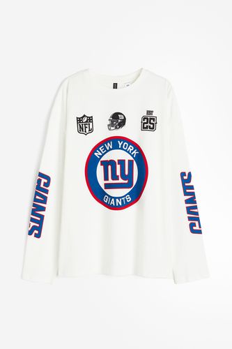 Oversized Shirt mit Print Cremefarben/NFL, Tops in Größe M. Farbe: - H&M - Modalova