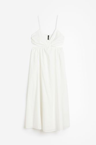 Popelinekleid mit Cut-outs Weiß, Party kleider in Größe L. Farbe: - H&M - Modalova