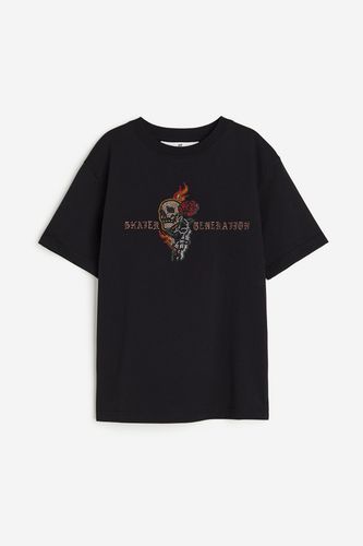 Bedrucktes T-Shirt aus Jersey. Schwarz/Skater Generation, T-Shirts & Tops in Größe 158/164. Farbe: - H&M - Modalova