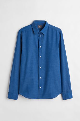 Easy-Iron-Hemd in Slim Fit Blau, Elegant Größe XXXL. Farbe: - H&M - Modalova
