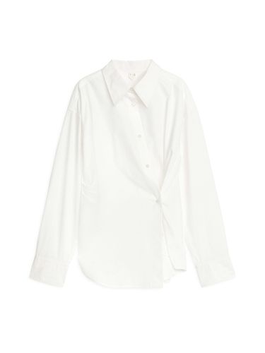 Asymmetrisches Wickelhemd Weiß, Freizeithemden in Größe 44. Farbe: - Arket - Modalova
