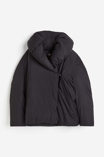 Daunenjacke mit großem Kragen Schwarz, Jacken in Größe M. Farbe: - H&M - Modalova