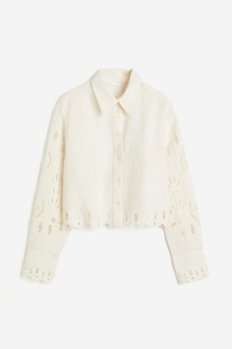 Bluse mit Broderie Anglaise Cremefarben, Freizeithemden in Größe XL. Farbe: - H&M - Modalova