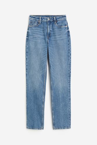 Slim Straight Ultra High Jeans Helles Denimblau, Skinny in Größe 36. Farbe: - H&M - Modalova