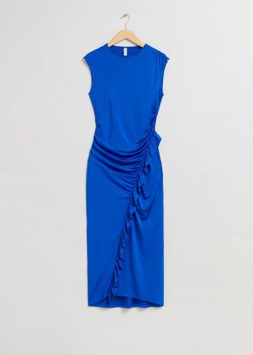 Kleid mit Rüschen Leuchtendes Blau, Alltagskleider in Größe M. Farbe: - & Other Stories - Modalova