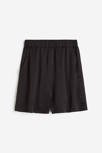 Shorts aus Seidenmischung Schwarz in Größe 34. Farbe: - H&M - Modalova