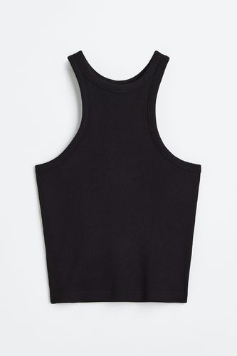 Cropped Tanktop Schwarz, Westen in Größe XXS. Farbe: - H&M - Modalova