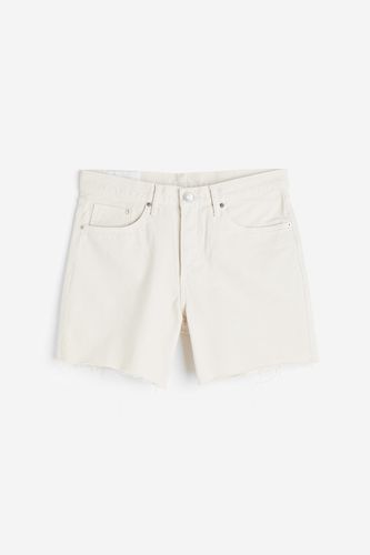 S Regular Denim Shorts Cremefarben in Größe W 34. Farbe: - H&M - Modalova
