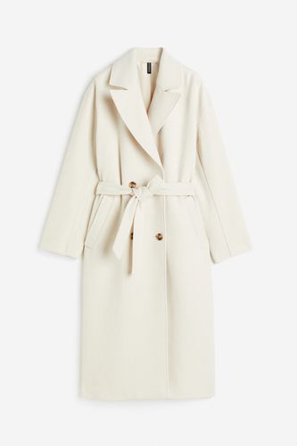 Zweireihiger Mantel Cremefarben, Mäntel in Größe XL. Farbe: - H&M - Modalova