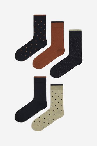 Er-Pack Socken Salbeigrün/Gepunktet in Größe 37/39. Farbe: - H&M - Modalova