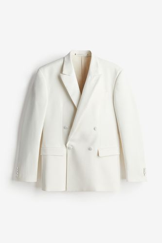 Zweireihige Smokingjacke in Regular Fit Weiß, Sakkos Größe 44. Farbe: - H&M - Modalova