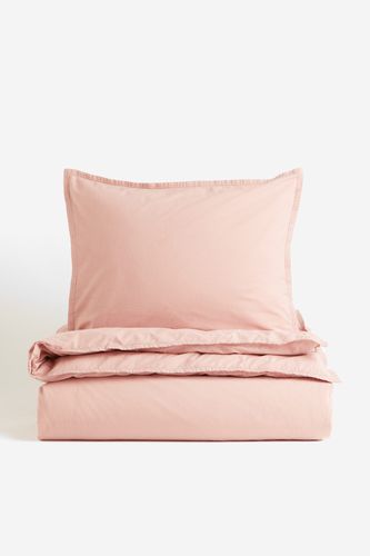 Einzelbettwäsche aus gewaschener Baumwolle Rosa in Größe 150x200 50x60 cm. Farbe: - H&m Home - Modalova