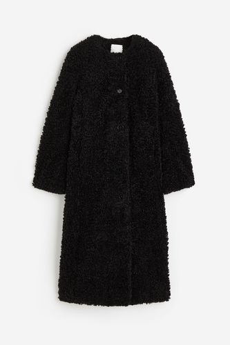 Mantel aus Teddyfleece Schwarz, Mäntel in Größe S. Farbe: - H&M - Modalova