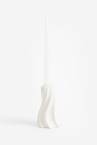 Kerzenständer aus Steingut Weiß, & Kerzenhalter in Größe Onesize. Farbe: - H&m Home - Modalova