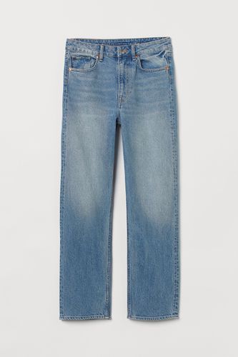 Straight High Ankle Jeans Hellblau in Größe 46. Farbe: - H&M - Modalova