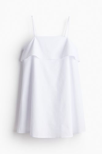 Popelinekleid in A-Linie Weiß, Alltagskleider Größe M. Farbe: - H&M - Modalova