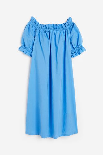 Off-Shoulder-Kleid Blau, Alltagskleider in Größe XL. Farbe: - H&M - Modalova