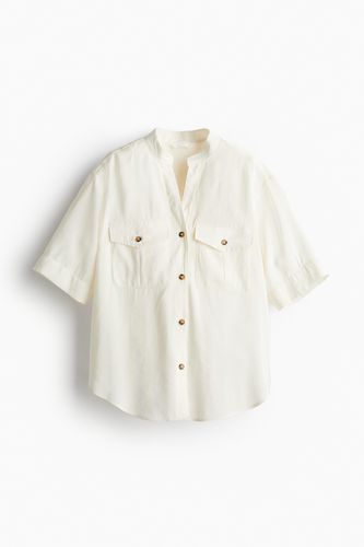 Utility-Bluse aus Modalmix Cremefarben, Freizeithemden in Größe XS. Farbe: - H&M - Modalova