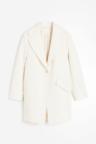 Einreihiger Mantel Cremefarben, Mäntel in Größe M. Farbe: - H&M - Modalova