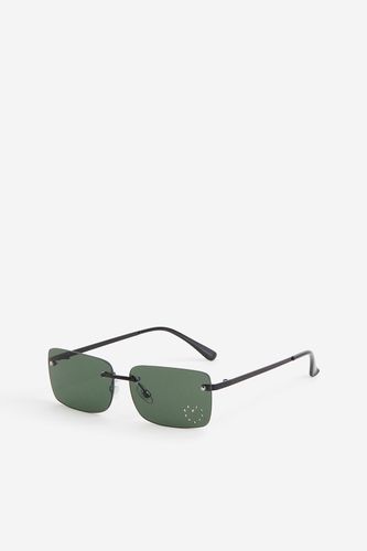 Rechteckige Sonnenbrille Schwarz, Sonnenbrillen in Größe Onesize. Farbe: - H&M - Modalova