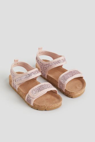 Sandalen mit Knöchelriemen Hellrosa/Glitzernd in Größe 33. Farbe: - H&M - Modalova