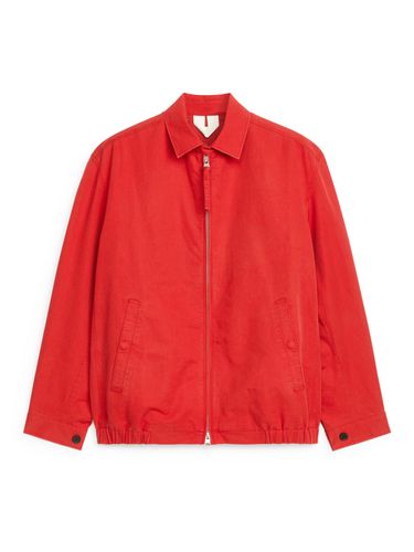 Blouson aus Baumwolle und Leinen Rot, Jacken in Größe XS. Farbe: - Arket - Modalova