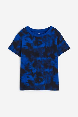 T-Shirt aus Baumwolle Knallblau/Batikmuster, T-Shirts & Tops in Größe 98/104. Farbe: - H&M - Modalova