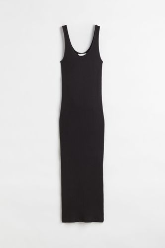 Geripptes Bodycon-Kleid Schwarz, Alltagskleider in Größe L. Farbe: - H&M - Modalova