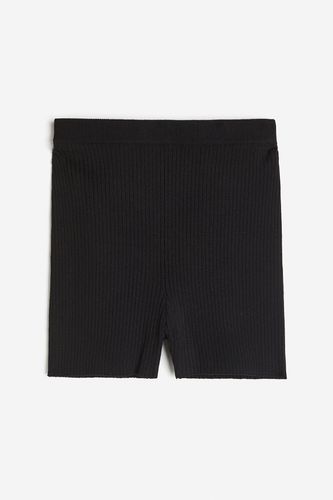 Bikershorts in Rippstrick Schwarz, Sport-Shorts Größe XS. Farbe: - H&M - Modalova