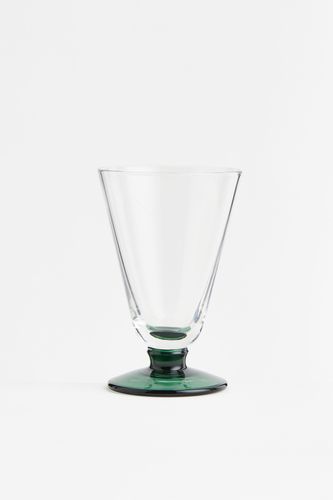 Glas mit Fuß Dunkelgrün, Glasware. Farbe: - H&m Home - Modalova