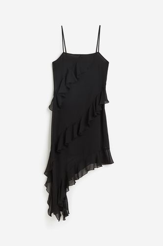 Asymmetrisches Kleid mit Volants Schwarz, Party kleider in Größe M. Farbe: - H&M - Modalova