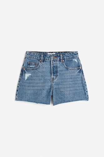 High Denim Shorts Denimblau in Größe 40. Farbe: blue - H&M - Modalova
