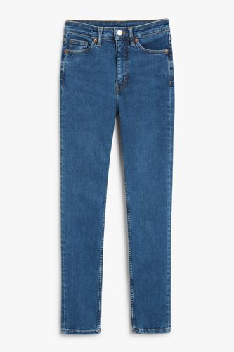 Hohe blaue Jeans Jin, flexible Passform Blau, Skinny in Größe XS. Farbe: - Monki - Modalova