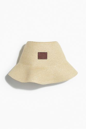Bucket Hat aus Stroh Hellbeige, Hut in Größe S/54. Farbe: - H&M - Modalova