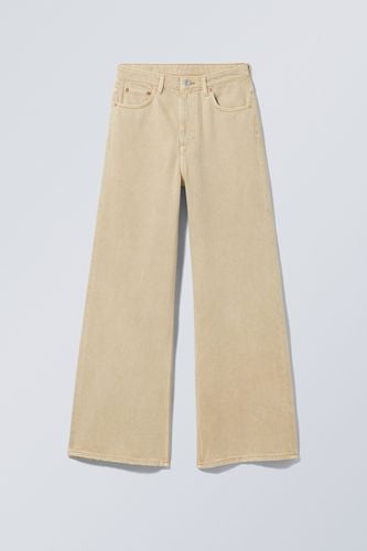 Jeans Ace mit hohem Bund Sonnengebleichte Rogge, Straight in Größe 24/32. Farbe: - Weekday - Modalova