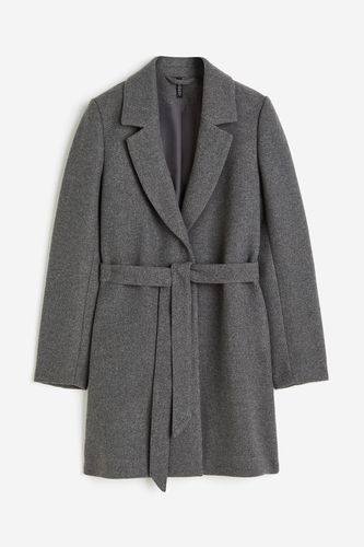 Mantel mit Bindegürtel Dunkelgrau, Mäntel in Größe XS. Farbe: - H&M - Modalova
